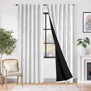 lot 7569 image: jinchan Boho Curtains Printed 95% Blackout Moon Phases for Bedroom 84 Inch Length 2 Panels Silver Drapes Rod Pocket Back Tab Thermal Insulated Curtains for Nursery Window Drapes