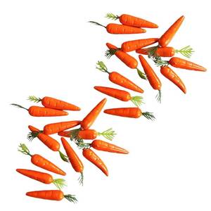 lot 7582 image: Enyolidimk Miniature Carrot Models, Artificial Vegetables for Mini Kitchen Decoration, Party Supplies