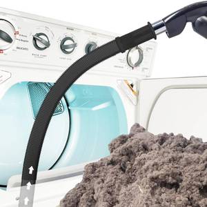 lot 7584 image: Sealegend Dryer Vent Cleaner Kit Vacuum Hose Attachment Compatible with Most Vacuum Cleaner, Quickly Lint Remover Cleaning Supplies, Black