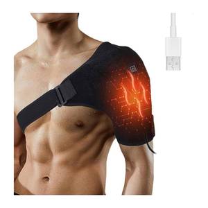 lot 7597 image: Shoulder Heating Pad, Rotator Cuff Shoulder Brace for Men & Women, 3 Heat Settings Compression Sleeve Pad Shoulder Massager for Pain Relief Deep Tissue Inky
