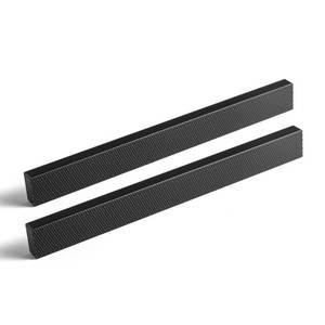 lot 7617 image: Goo-Ki 6 Pack 5 Inch Matte Black Knurled Cabinet Pulls - Modern Bar Handles - Textured Grip for Drawer, Dressers, Furniture Hardware