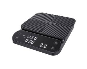 lot 7667 image: Maestri House S3 Coffee Scale with Timer, 3kg0.1g Rechargeable Digital Scale, 3 Brew Modes, Adjustable Ratios &amp Flow Rate Display, Barista-Grade for Pour-Over, Espresso, French Press Black