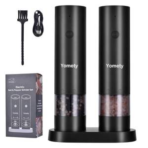 lot 7689 image: Electric Salt and Pepper Grinder Set-Rechargeable Salt and Pepper Mill Set All in One, Automatic Refillable Adjustable Coarseness Ceramic Grinder, Salt and Pepper Shakers for Kitchen Appliances