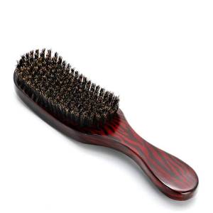 lot 7702 image: Natural Boar Bristle Hair Brush for Men Women Coarse Thick Curly Wavy Dry Damaged Hair Scalp Massage Suitable for Daily Use at Home Salon Travel Gym