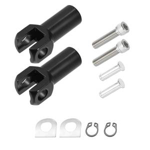 lot 7715 image: X AUTOHAUX Passenger Foot Peg Supports Mounts Clevis Kit Left and Right Motorcycle Footpeg for Harley Davidson Softail 2000-2006 Footrest Mounting Clevis Hardware Kit Black