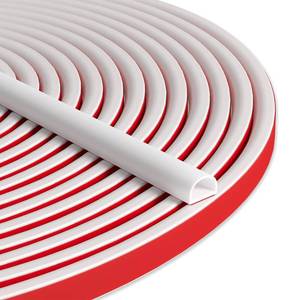 lot 7716 image: Bantie 20FT Weather Stripping Door Seal - Self Adhesive Weather Insulation Strip Weatherstripping Silicone D Shaped Seal Strip Door Frame Gap FillerWindow Soundproofing