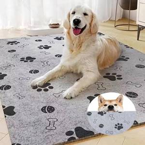 lot 7753 image: YOFANG Chew Proof Dog Crate Mat Liner and IndestructibleKennel Pads,Slip-Resistant, Super Absorbent Reusable Dog Puppy Pee Pads for Training,Feeding and Waterproof mat (35x26)