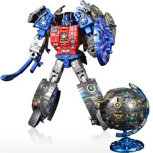lot 7773 image: 2 in 1 Transforming Toy, New Globe Transform into Robot Toys for Kids Toddler Fun Deformation Robot Action Figure Christmas Birthday Gift Toys for Boys Girls 3-8
