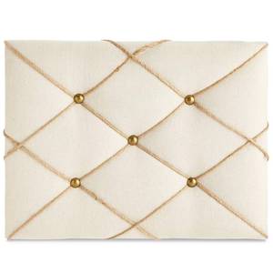 lot 7783 image: Farmlyn Creek Rectangular Fabric Bulletin Board - Picture Board for Photos - Farmhouse Style & Office Wall Decor - 16 x 12 in, Beige