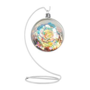 lot 8181 image: Fosinz 9 Inch White Ornament Display Stand, Metal Ornament Hanger Stand for Hanging Glass Globe, Air Plant Terrarium, Witch Ball, Christmas Ornament and Home Wedding Decoration
