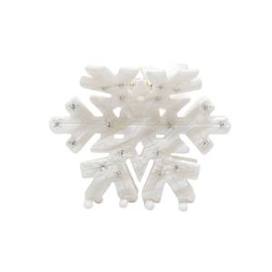 lot 8194 image: Snowflake Claw Clips, Snowflake Hair Accessories, Sparkly Christmas Hairs Accessories for Women, Cute Acetate Claw Clips, Winter Christmas Holiday Cute Snowflakes Women Clip, chipped on corner