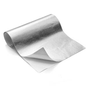 lot 8214 image: FLASLD Aluminized Heat Shield Mat Thermal Barrier Adhesive Backed Heat Blanket 12 X 24, Fiberglass Insulation Reflective Material High Temp Protection