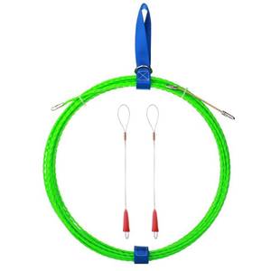 lot 8227 image: Fish Tape Wire Puller Through Wall Wire Threader Fish plus Fish Cable Fastener with Steel rope 32FT(10M)