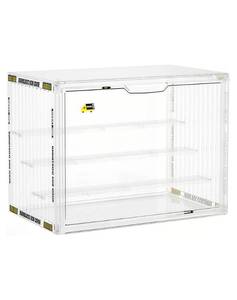 lot 8232 image: 1PACK Acrylic Display Case - Clear Display for Collectibles, Home Decor, Magnetic Door, 3 Adjustable Shelves, Dust-Proof, Fits Action Figures, Model Cars, Vintage Toys (Vitrinas para Colecciones)
