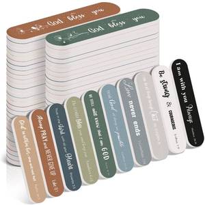 lot 8245 image: Lanties 50 Pcs Christian Gifts for Women Bulk Christian Nail File Bulk Mini Bible Scripture Emery Board Nail Files Religious Appreciation Gifts for Employee Teacher Staff Coworker Women (Morandi)