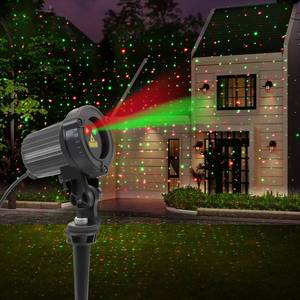 lot 8297 image: SUNFUCAN Laser Christmas Projector Lights Outdoor, Outdoor Garden Laser Light, Landscape Lights with Red and Green Stars, IP65 Waterproof,Cold Resistant. Suitable for Holiday, Party, Garden Decoration