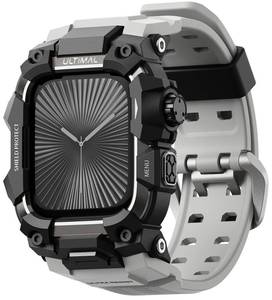 lot 8304 image: ULTIMAL Rugged Case with Band for Apple Watch 46mm,Compatible with Apple Watch Series 1110, Military Grade Shockproof Bumper Cover for iWatch Tactical Band Men (46mm,Grey)