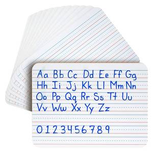 lot 8309 image: Juvale Dry Erase Boards - 12-Pack Double-Sided White, 9 x 12 in - Lined & Blank Mini Whiteboards for Students & Classroom Use - Dry Erase Lapboards for Kids