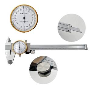 lot 8311 image: LYFJXX Dial Calipers 15 cm, 0.02 mm Accuracy Stainless Steel Vernier Caliper Imperial Caliper Shockproof Metric Measuring Tool