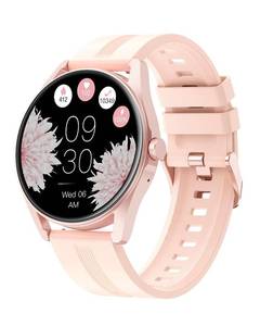 lot 8313 image: HUAKUA Smart Watches for Women Men (AnswerMake Calls) Compatible with iPhoneAndroid Phones, Round Smartwatch Digital Watch Fitness Tracker with Heart Rate Monitor Sleep Tracker Waterproof Pink