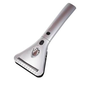 lot 8327 image: Zento Deals Heated Car Window SnowIce Scraper with Light - Extendable 12V LED Light with 15.8 feet Long Cord (2) (Silver - (1pc))