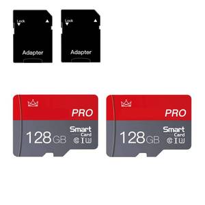 lot 8334 image: 128GB Micro Memory Card Class 10 Memory Cards High Speed Mini TF Card with Adapter for SmartphonesTabletDroneGame Console(2-Pack)