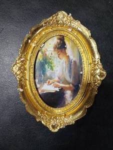 lot 8389 image: Ornate Gold Framed Art Print
