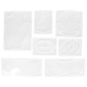 lot 8390 image: Sonew DIY Mask Set, Reusable Mask Patch, Eye MaskNeck MaskNose MaskLip MaskChest MaskHand Mask DIY Patch Tray Plates