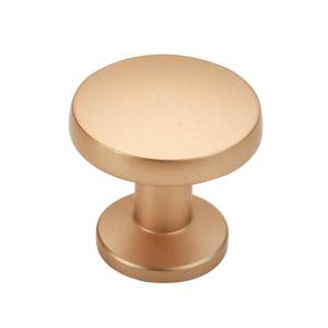 lot 8406 image: Alzassbg 10 Pack Champagne Copper Cabinet Knobs, 1.1 Inch(30mm) Diameter Round Cabinet Knob Hardware for Kitchen Dresser Drawer AL6044SCG