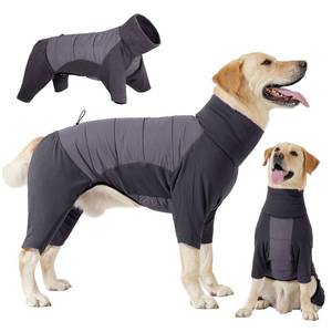 lot 8419 image: Dotoner Dog Sweater Warm Fleece Pullover Winter Sweatshirt with Turtleneck Leash Opening Waterproof Back Four Leg Cozy Clothes for Medium Large and Small Dogs
