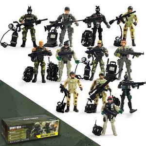 lot 8422 image: Baimiby Army Men Soldiers,  Soldiers Toy Special Force Action Figure with Weapons Military Soldier Playset Army Toy Set Birthday Gift for Toddler Boy 3