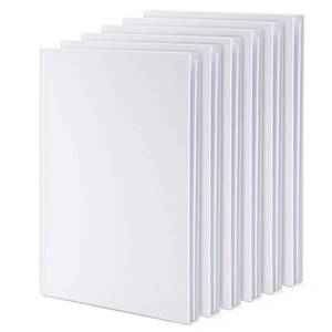 lot 8436 image: Paper Junkie Blank Books for Kids to Write Stories - 6 x 8 In, White, Pack of 6 - Unlined Hardcover Sketchbooks - Drawing Notebook for Kids
