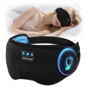 lot 8460 image: Deep Sleep Mask with Bluetooth 5.4 Headphones - Blackout Sleeping Mask Side Sleeper Eye Masks Earphone Rechargeable Headband Wiless Music Ear Muffs Portable Travel Essentials Gift for Women Men Mom