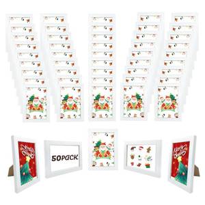 lot 1241 image: YOUKE OLA Set of 48 Picture Frame Bulk Photo Frames Wall Mounting Simple Photo Frames Multi Picture Frames for Wall or Tabletop, Fits 4x6 White