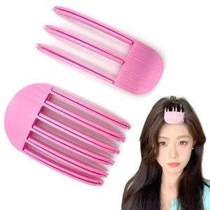 lot 1252 image: BIDEX 2PCS Hair Volume Clip for Bangs Styling No-Trace Hair Root Lifting Clips for Fluffy Bangs &amp Voluminous Hair Quick &amp Easy Hair Styling Tools for All Hair Types (Pink)