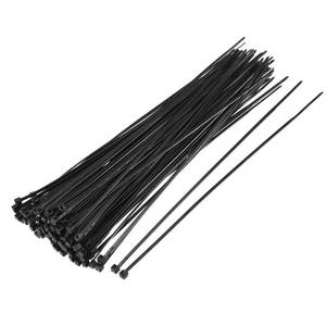 lot 1255 image: uxcell Nylon Cable Ties 8 Inch Self-Locking Zip Ties 0.08 Inch Width Black 100pcs
