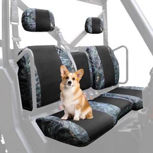 lot 1272 image: MDPROMCP Ranger XP 1000 Seat Covers, Split Back UTV Seat Covers Compatible with 2018 2019 2020 2021 2022 2023 2024 2025 Polaris Ranger XP 1000, 2020 2021 2022 Ranger 1000 Camouflage