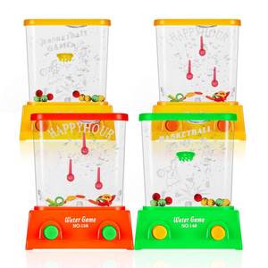 lot 1280 image: Gejoy 4 Pieces Water Games Handheld Easter Basket Stuffers for Kids Water Ring Toss Handheld Game Mini Retro Pastime Car Toys Fidget Autism Toys for Easter Children Boys Girls Birthday(Chic Style)