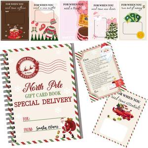 lot 1286 image: Zhanmai Gift Card Book for Christmas 5 x 7 Inch Gift Card Holder Notebook Spiral Bound Christmas Keepsake Holiday Presents for Her Him Family Daughter Son Friends Classmates Students Colleagues
