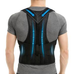lot 1296 image: Back Brace Support Posture Corrector for Men Full Back Support for Upper, Mid &amp Lower Back Pain Relief, Ergonomic 3-in-1 System Improves Posture &amp Helps with Slouching, Rounded Shoulders (1, X-Large)