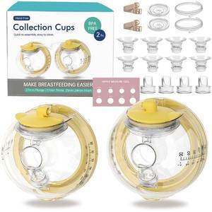 lot 1305 image: Hands-Free Collection Cups Compatible with Spectra S1 S2 S9, Replace Breast Pump Kits Compatible with Spectra Breast Pumps, 27mm Flange  17192124mm Inserts