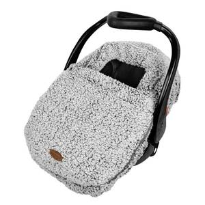 lot 1314 image: JJ Cole Winter Baby Car Seat Cover - Winter Car Seat Cover for Baby Seat or Stroller - Infant Car Seat Covers with Warm Sherpa Lining - Cuddly Gray