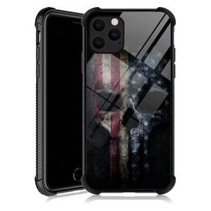 lot 1317 image: DJSOK Compatible with Case for iPhone 13 Pro Max, Skull Bones USA American Flag Max Cases Men Women Fans,Design Pattern Back Bumper Scratch Reinforced Corners Soft TPU Caver, Max(6.7 inch)