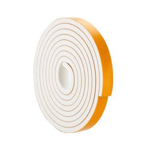 lot 1327 image: Weather Stripping Door Seal Strip 1 W  38 T, Door Insulation Strip, High Density Foam Tape for Door Frame, Window, 16FT Length(16 FT X 1 Rolls, White)