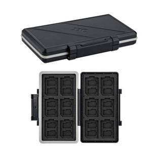 lot 1346 image: 36 Slots Memory Card Case Water-Resistant Anti-Shock Memory Card Wallet for 24 Micro SD SDXC SDHC TF Cards and 12 SD SDXC SDHC Cards