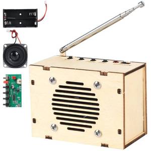 lot 1356 image: Science Kits for Kids Age 8-12 12-14, STEM Kits for Kids Age 8-10, STEM Toys Build Your Own FM Radio Kit, DIY Electronic Snap Circuits Projects Gifts for Teen Girls Boys 9 11 13 15 16 (Classic Wood)