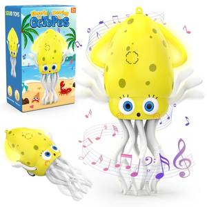 lot 1400 image: Ovaasy Electric Dancing Octopus Baby Toy with LED Light and Music, Dancing Squid Kids Toys Boys Girls Age 3-5 4-5, Automatic Obstacle Avoidance Birthday for Boys Girls