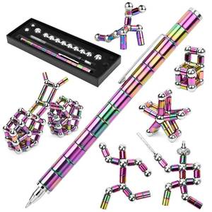 lot 1414 image: Fidget Pen, Magnetic Fidget Cool Gadgets Pen, Decompression Magnet Pen Fidget Toy, Relieve Pressure Novel Toy Fidget Gift for Kids, Boys, Girls, Teens or Friends for Birthday Christmas (Mixcolor)