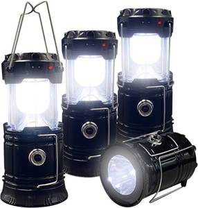 lot 1444 image: Dewould Portable Solar Rechargeable LED Camping Light,with USB Charging Port,Suitable for Hiking,Night Fishing,Emergency Use