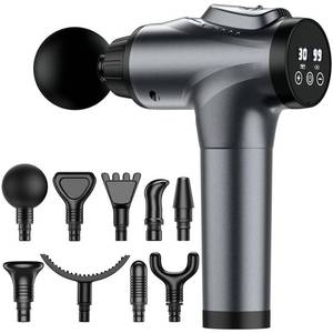 lot 1459 image: APHERMA Massage Gun, Muscle Massage Gun for Athletes Handheld Electric Deep Tissue Back Massager, Percussion Massage Device for Pain Relief with 30 Speed Levels 9 Heads